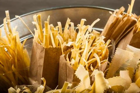 Various types of pasta Stock Photos