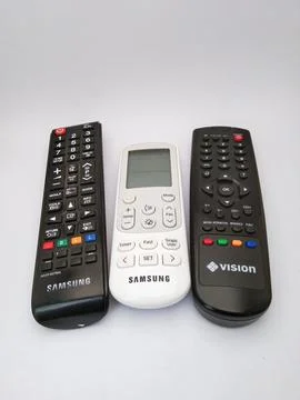 Various types of remotes Stock Photos