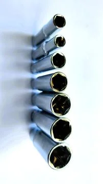 Various types of screwdrivers and bolt openers Stock Photos