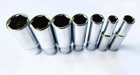 Various types of screwdrivers and bolt openers Stock Photos