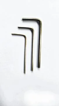 Various types of screwdrivers and bolt openers Stock Photos