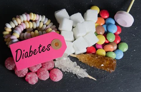 Various types of sugar Stock Photos