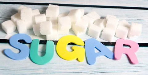 Various types of sugar Foto stock