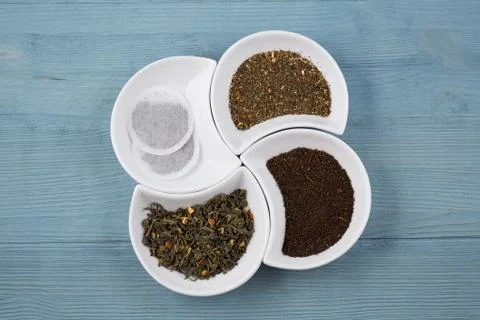 Various types of tea Stock Photos