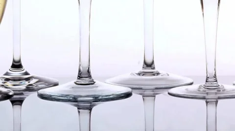 Various types of wine in glasses Stock Footage 8574166