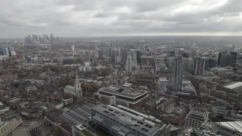 Various urban development in large city, clouds in sky Stock-Footage 167922230