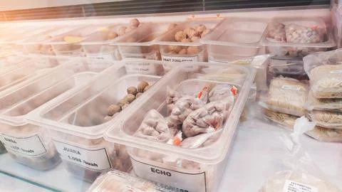 Various variants of meatballs Stock Photos