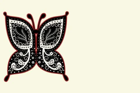 Various vector butterflies on background Stock Illustration