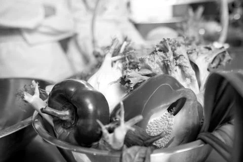 Various vegetables, background Stock Photos