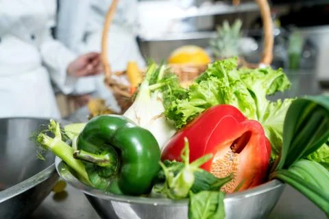 Various vegetables, background Stock Photos