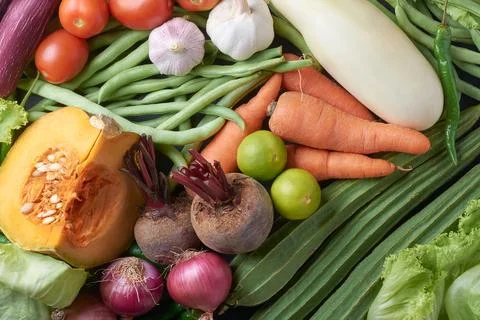 Various vegetables in full frame background Stock Photos