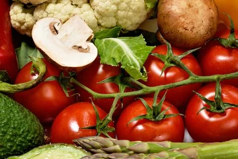 Various vegetables isolated on white background. 스톡 사진