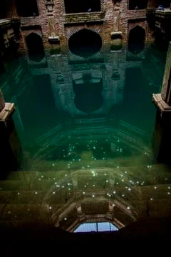 Various views of the Adalaj Stepwell Stock Photos