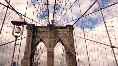 Various Views from the Brooklyn Bridge Stock Footage 97754766