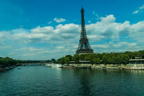Various views of the Eiffel tower Stock Photos