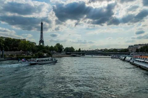 Various views of the Eiffel tower Stock Photos