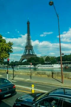 Various views of the Eiffel tower Stock Photos
