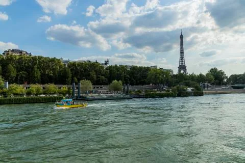 Various views of the Eiffel tower Stock Photos