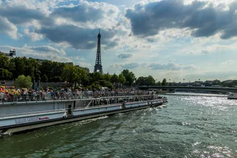 Various views of the Eiffel tower Stock Photos