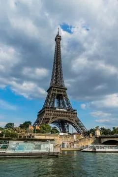 Various views of the Eiffel tower Stock Photos