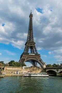 Various views of the Eiffel tower Stock Photos