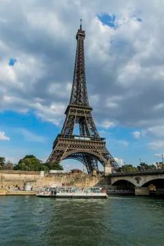 Various views of the Eiffel tower Stock Photos
