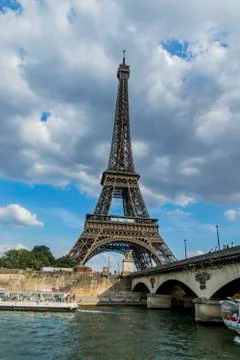 Various views of the Eiffel tower Stock Photos