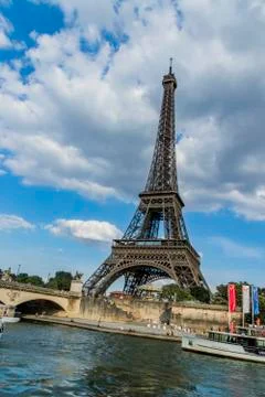 Various views of the Eiffel tower Stock Photos