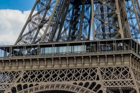 Various views of the Eiffel tower Stock Photos