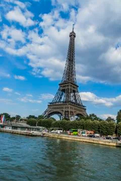 Various views of the Eiffel tower Stock Photos