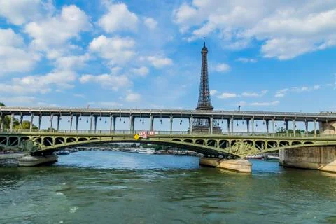 Various views of the Eiffel tower Stock Photos