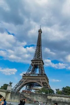 Various views of the Eiffel tower Stock Photos