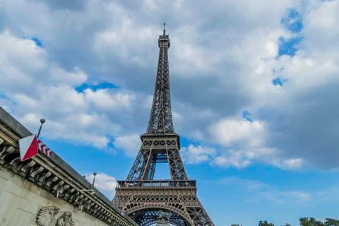 Various views of the Eiffel tower Stock Photos
