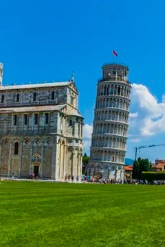 Various views of the Leaning Tower Stock Photos