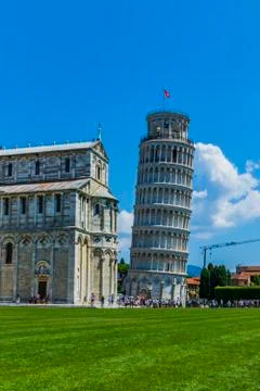 Various views of the Leaning Tower Stock Photos