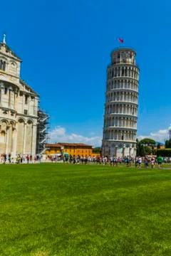 Various views of the Leaning Tower Stock Photos