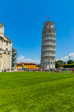 Various views of the Leaning Tower Stock Photos