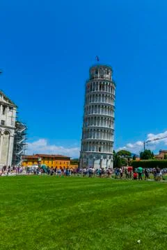 Various views of the Leaning Tower Stock Photos