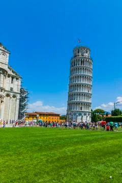 Various views of the Leaning Tower Stock Photos