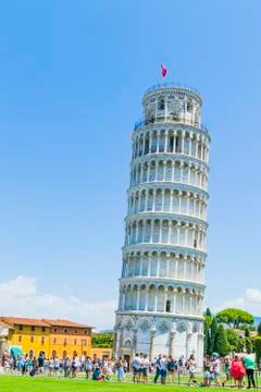 Various views of the Leaning Tower Stock Photos