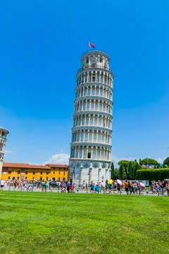 Various views of the Leaning Tower Stock Photos