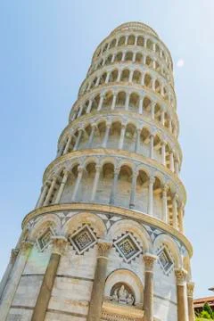 Various views of the Leaning Tower Stock Photos