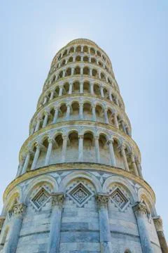 Various views of the Leaning Tower Stock Photos