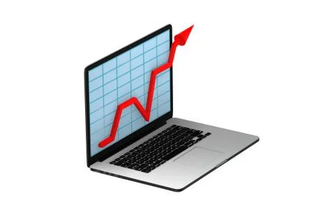 Various visualisation at trading environment - 3d rendering 스톡 일러스트