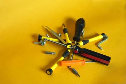 Various Work Tools 库存照片