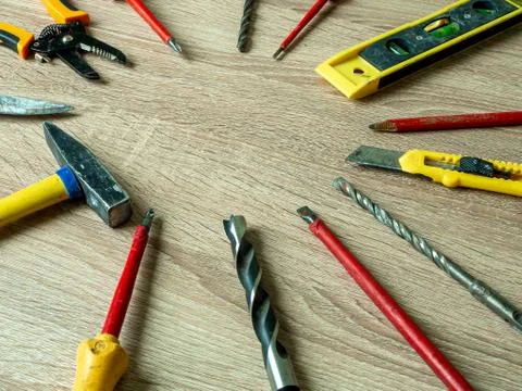 Various Work Tools Stock Photos