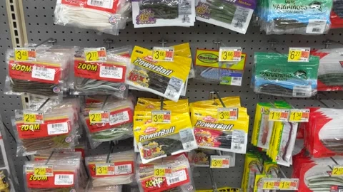 Varioush Fish Hook Goods Stock Footage 142180193