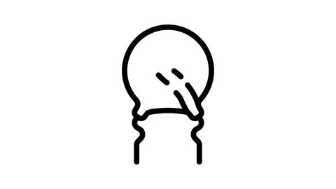 Varistor electronic component line icon animation Stock Footage 326764055