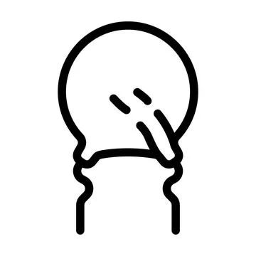 Varistor electronic component line icon vector illustration Illustrazione stock