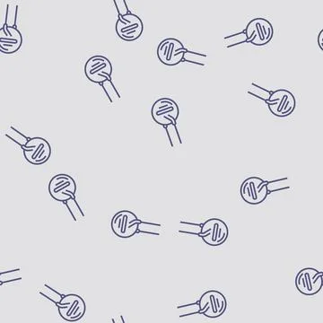 Varistor electronic component line seamless pattern Stockillustratie